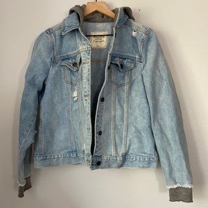Abercrombie & Fitch Hooded Jean Jacket